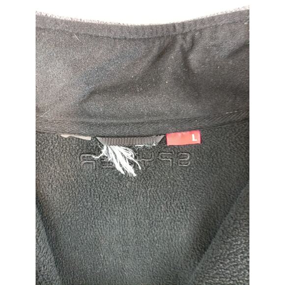 Spyder Mens Outbound 1/4 Zip Sweater Jacket Size L Gray Black Logo - Picture 4 of 10